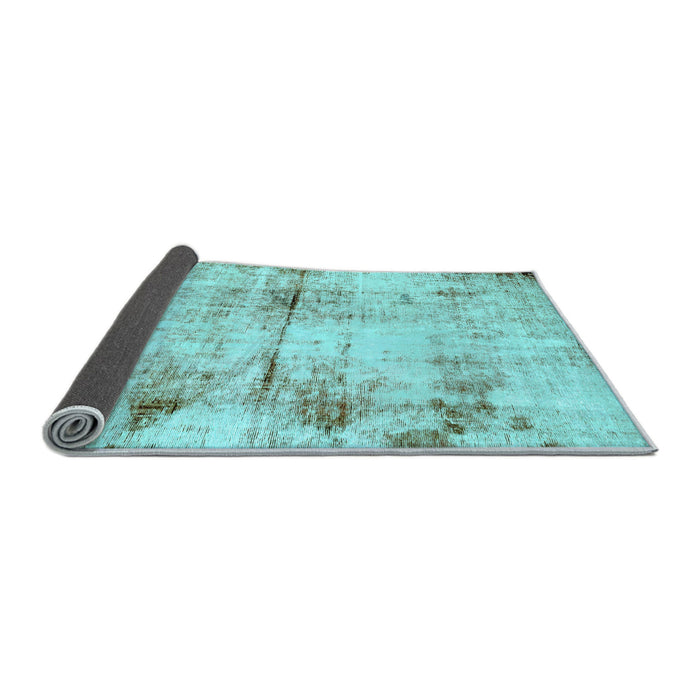 Sideview of Abstract Light Blue Modern Rug, abs2010lblu