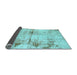 Sideview of Abstract Light Blue Modern Rug, abs2010lblu