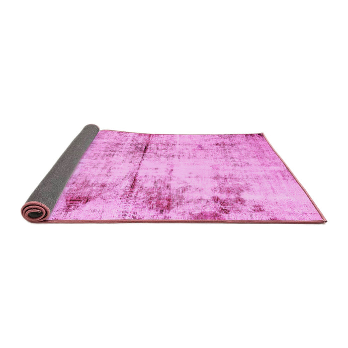 Sideview of Abstract Pink Modern Rug, abs2010pnk
