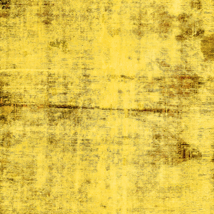 Machine Washable Abstract Yellow Modern Rug, wshabs2010yw