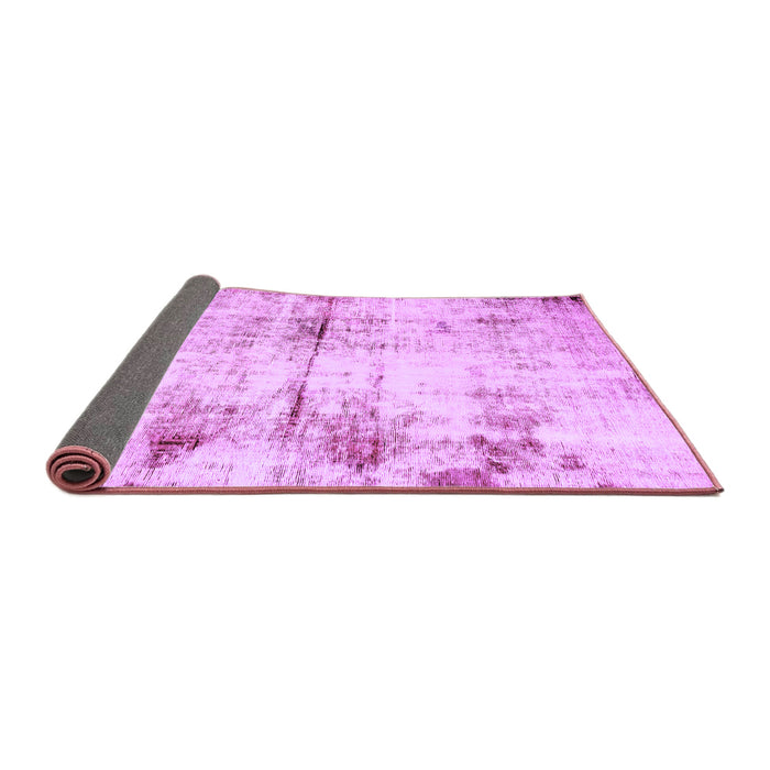 Sideview of Abstract Purple Modern Rug, abs2010pur