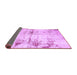 Sideview of Abstract Purple Modern Rug, abs2010pur