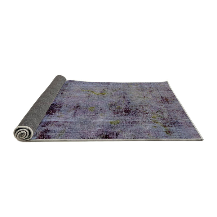 Sideview of Abstract Lavender Purple Modern Rug, abs2011