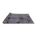 Sideview of Abstract Lavender Purple Modern Rug, abs2011