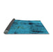 Sideview of Abstract Light Blue Modern Rug, abs2011lblu