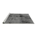 Sideview of Machine Washable Abstract Gray Modern Rug, wshabs2011gry