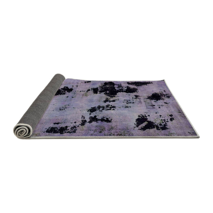 Sideview of Abstract Lavender Purple Modern Rug, abs2012