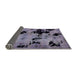 Sideview of Abstract Lavender Purple Modern Rug, abs2012