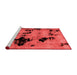 Modern Red Washable Rugs