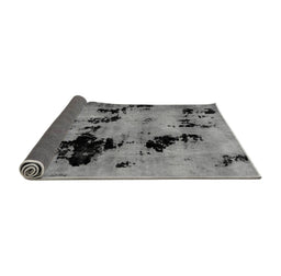 Sideview of Abstract Gray Modern Rug, abs2012gry
