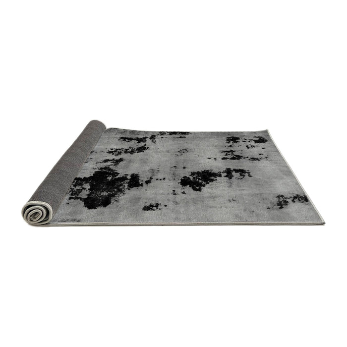 Sideview of Abstract Gray Modern Rug, abs2012gry