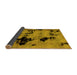 Sideview of Abstract Yellow Modern Rug, abs2012yw