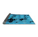 Sideview of Abstract Light Blue Modern Rug, abs2012lblu