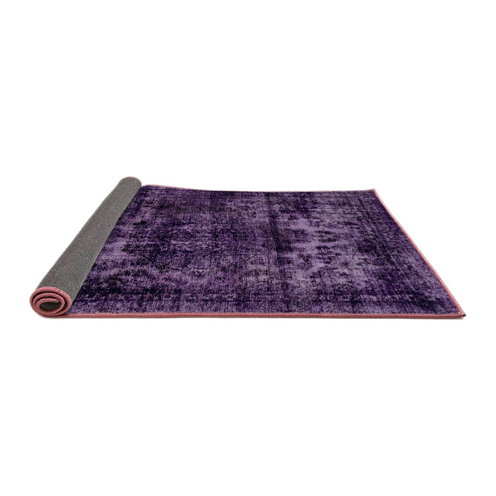 Sideview of Abstract Orchid Purple Persian Rug, abs2013