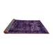 Sideview of Abstract Orchid Purple Persian Rug, abs2013