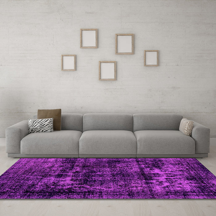 Machine Washable Persian Pink Bohemian Rug in a Living Room, wshabs2013pnk