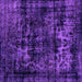 Square Machine Washable Persian Purple Bohemian Area Rugs, wshabs2013pur