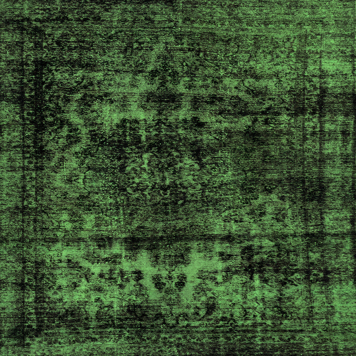 Square Machine Washable Persian Green Bohemian Area Rugs, wshabs2013grn