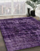 Machine Washable Abstract Orchid Purple Rug in a Family Room, wshabs2013