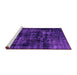 Sideview of Machine Washable Persian Purple Bohemian Area Rugs, wshabs2013pur