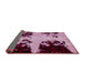 Sideview of Abstract Pink Modern Rug, abs2014