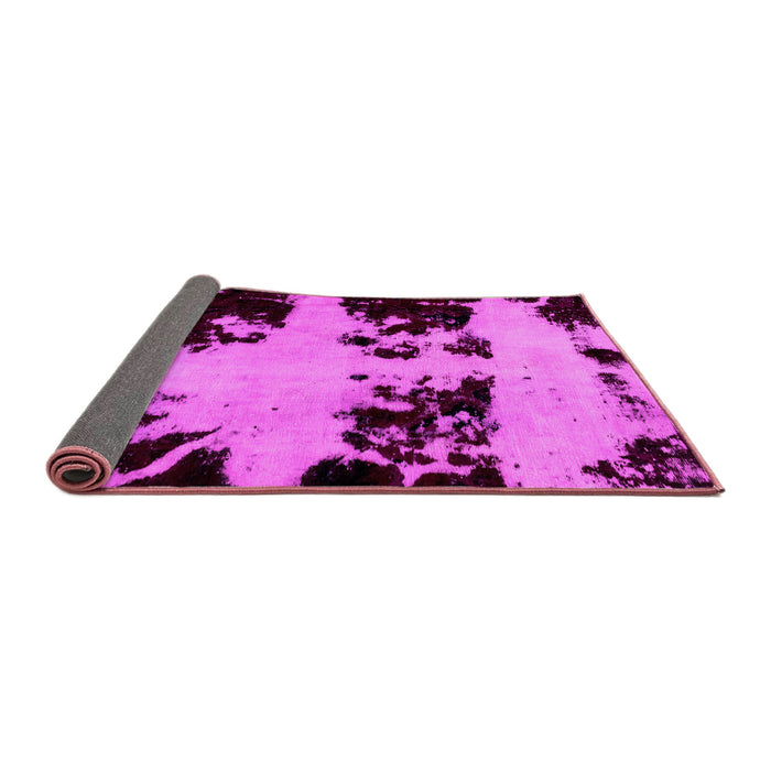 Sideview of Abstract Pink Modern Rug, abs2014pnk