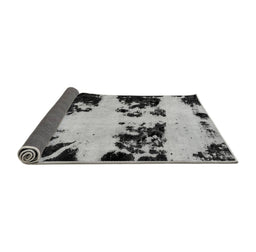 Sideview of Abstract Gray Modern Rug, abs2014gry