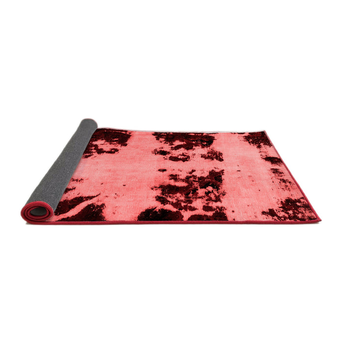 Abstract Red Modern Area Rugs
