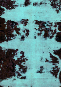 Abstract Turquoise Modern Rug, abs2014turq