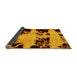 Sideview of Abstract Yellow Modern Rug, abs2014yw