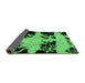 Sideview of Abstract Emerald Green Modern Rug, abs2014emgrn