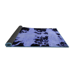 Sideview of Abstract Blue Modern Rug, abs2014blu