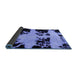 Sideview of Abstract Blue Modern Rug, abs2014blu