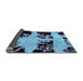 Sideview of Abstract Light Blue Modern Rug, abs2014lblu