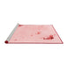 Modern Red Washable Rugs