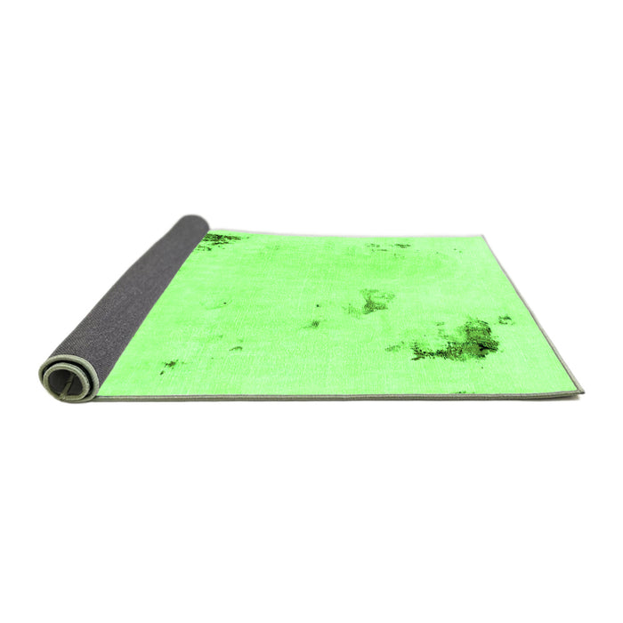 Sideview of Abstract Green Modern Rug, abs2015grn