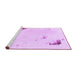 Sideview of Machine Washable Abstract Purple Modern Area Rugs, wshabs2015pur