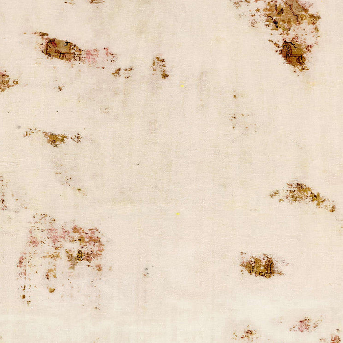 Square Machine Washable Abstract Pastel Orange Rug, wshabs2016