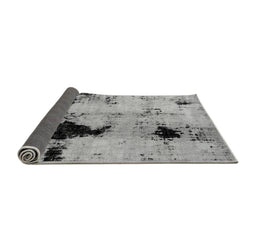 Sideview of Abstract Gray Modern Rug, abs2017gry