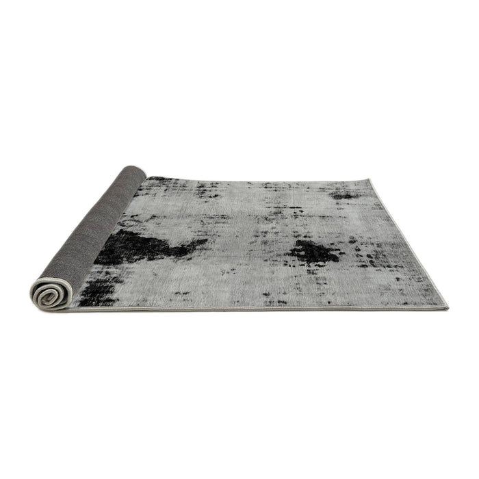 Sideview of Abstract Gray Modern Rug, abs2017gry