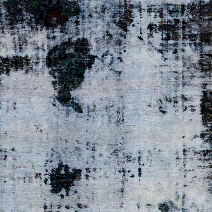 Machine Washable Abstract Purple Navy Blue Rug, wshabs2017