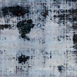 Square Abstract Purple Navy Blue Modern Rug, abs2017