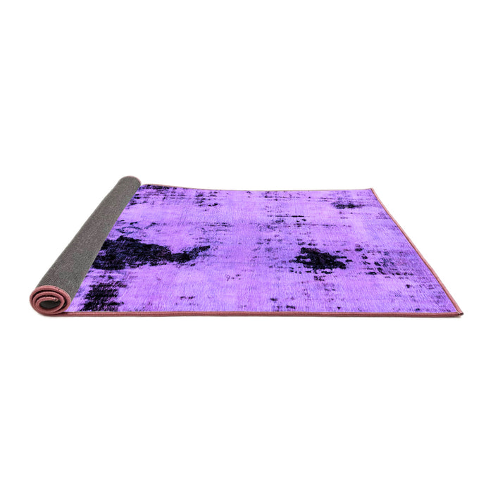 Sideview of Abstract Purple Modern Rug, abs2017pur