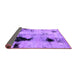 Sideview of Abstract Purple Modern Rug, abs2017pur