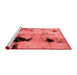 Modern Red Washable Rugs