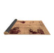 Sideview of Abstract Brown Modern Rug, abs2018brn