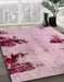 Machine Washable Abstract Pink Rug in a Family Room, wshabs2018