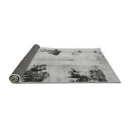 Sideview of Abstract Gray Modern Rug, abs2018gry