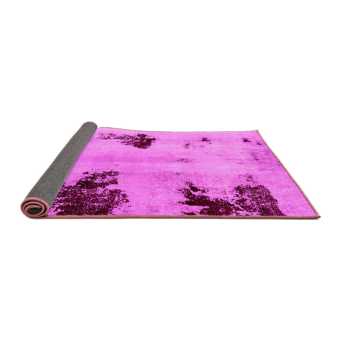 Sideview of Abstract Pink Modern Rug, abs2018pnk
