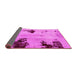 Sideview of Abstract Pink Modern Rug, abs2018pnk